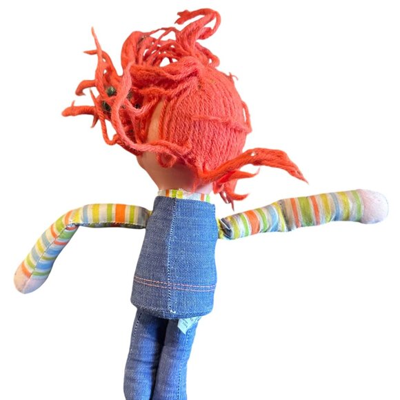 Vintage 1973 Mattel Jibby Jeaner Cloth Doll With Denim Outfit & Striped Shirt - - Picture 10 of 11